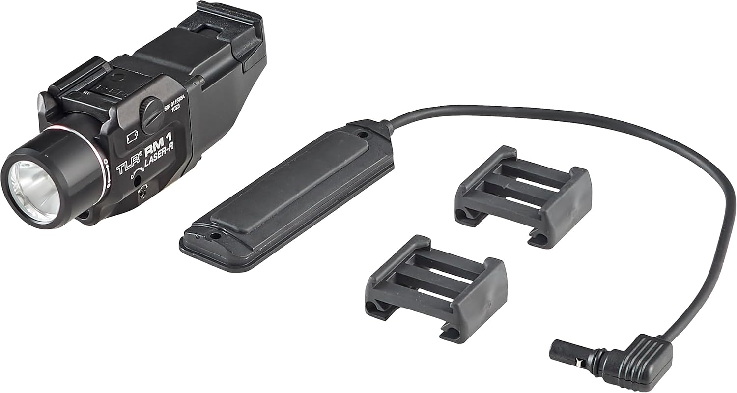 Streamlight 69445 TLR RM 1 500-Lumen Rail-Mounted Tactical Weapon Light with Integrated Red Aiming Laser