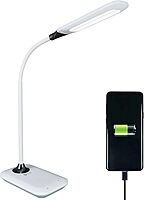 OttLite Enhance LED Sanitizing Desk Lamp with USB Charging – Eliminates up to 99.9% of Bacteria, Touch Activated