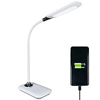 OttLite Enhance LED Sanitizing Desk Lamp with USB Charging – Eliminates up to 99.9% of Bacteria, Touch Activated
