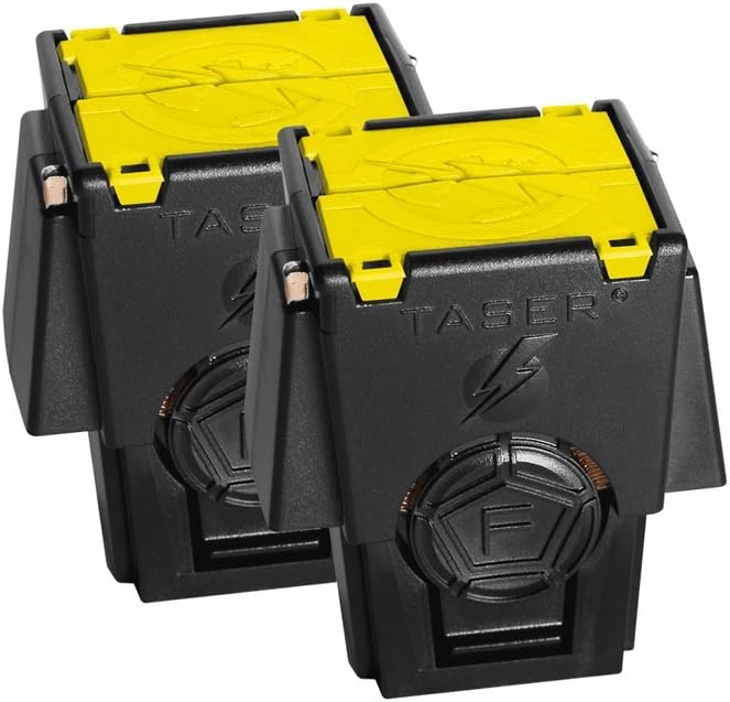 TASER 2 Pack Replacement Live Cartridges for X1, X26P, X26C, M26C – 15-Foot Range, High Voltage