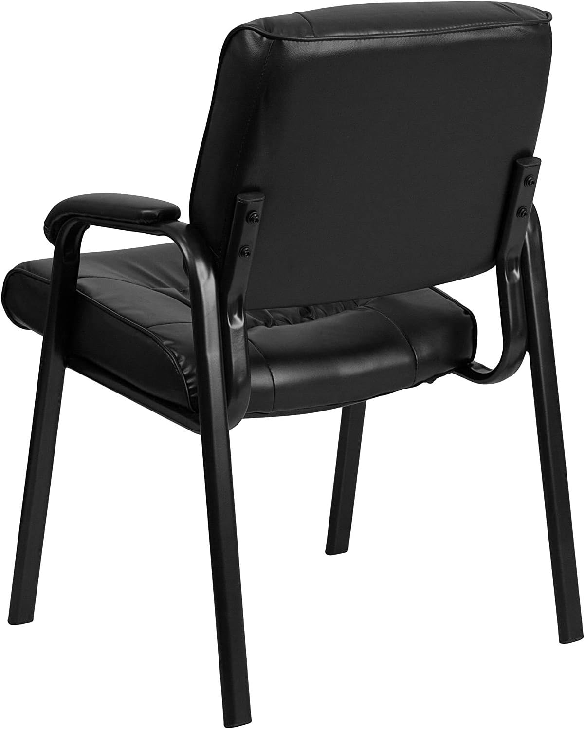 Flash Furniture Haeger LeatherSoft Tufted Executive Reception Chair with Padded Armrests