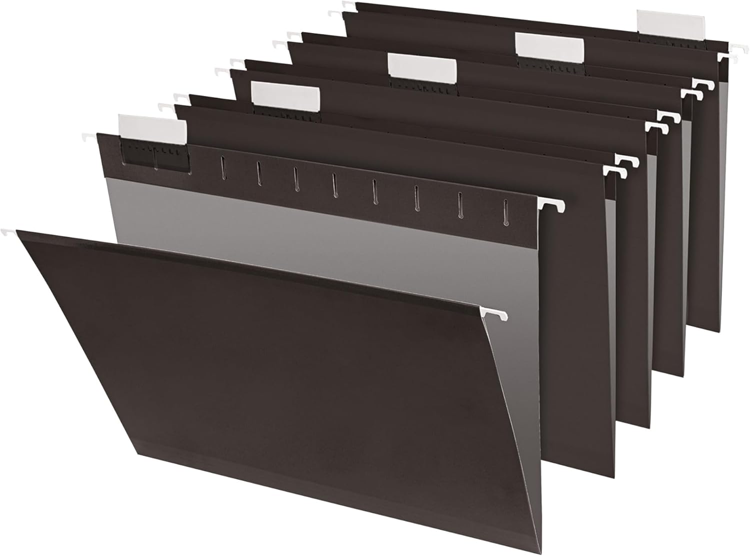 Office Depot® Brand Hanging File Folders, 1/5-Cut, Letter Size, Black, Pack of 25 Folders