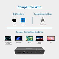 CODi Centro T4 10-in-1 Thunderbolt 4 Docking Station - Charging Capability - Memory Card Reader - SD - DSTB4101