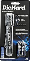 DieHard 270-Lumen Aluminum Twist-Focus Flashlight, 5-3/4in x 1in, Gray