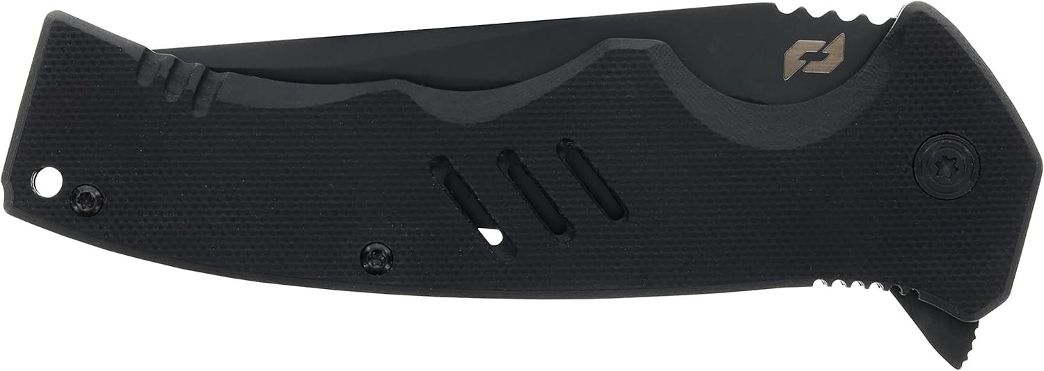Schrade Delta Class Sentiment Folder 8.63in with 3.8in AUS-8 Steel Blade and G10 Handle for EDC