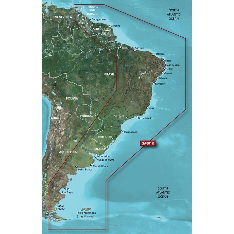 Garmin BlueChart  g3 HD - HXSA001R - South America East Coast - microSD /SD