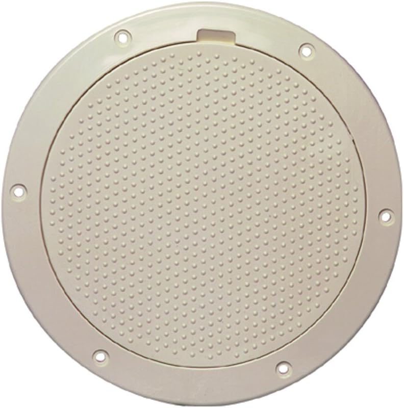 Beckson 6" Non-Skid Pry-Out Deck Plate - Beige