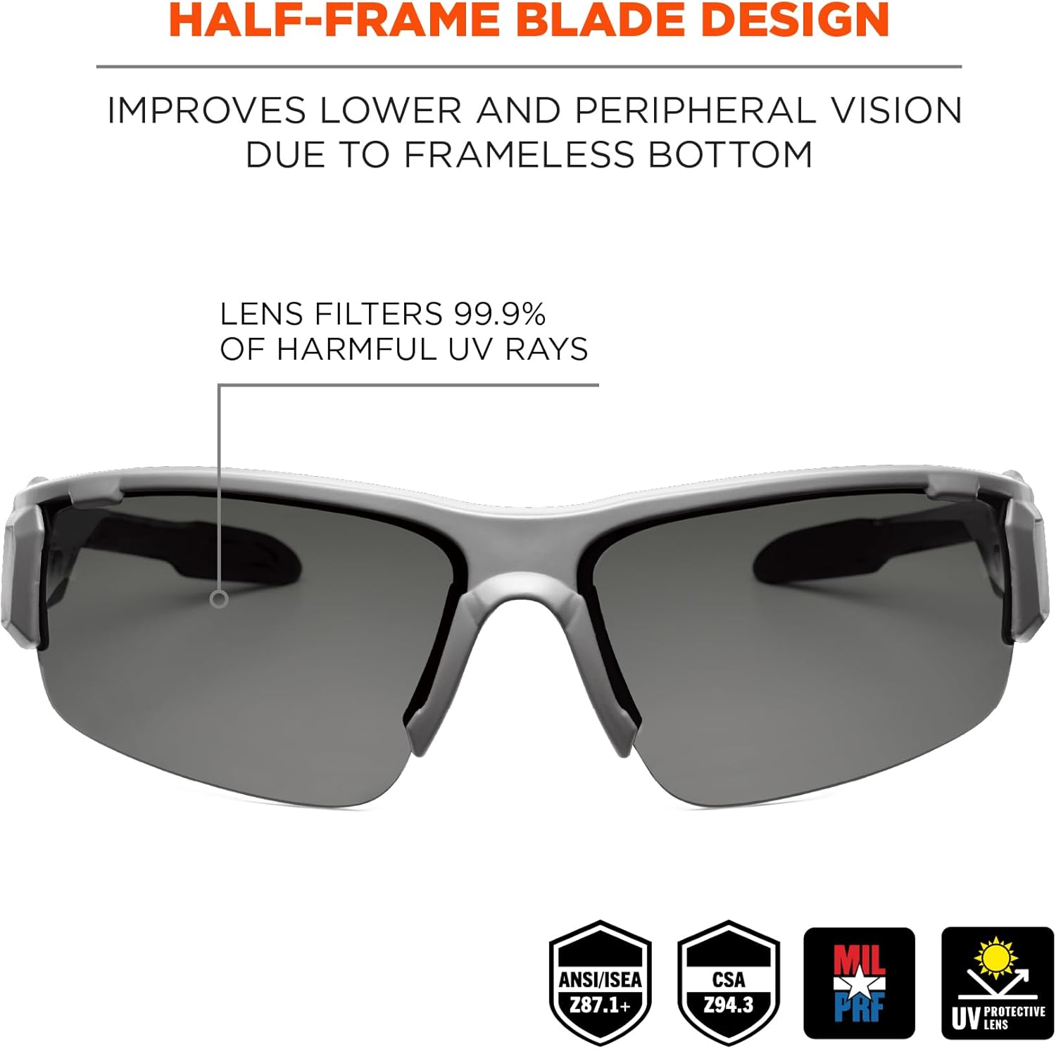 Ergodyne Skullerz DAGR Anti-Fog Safety Glasses