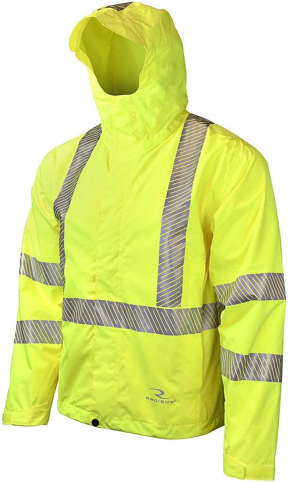 Waterproof Lightweight Packable Raincoat - Green, 2X
