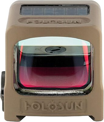 HOLOSUN HE509T-RD X2 FDE Enclosed Reflex Optical Red Dot Sight, Red LED, FDE