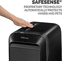 Fellowes LX 220 100% Jam Proof Micro-Cut 20-Sheet Shredder, Black, 5015401