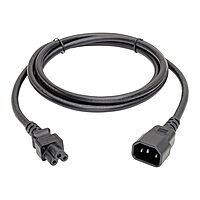 Tripp Lite Standard Laptop Power Adapter Cord 2.5A, 18AWG (IEC-320-C14 to IEC-320-C5) 6-in.(P014-06N),Black