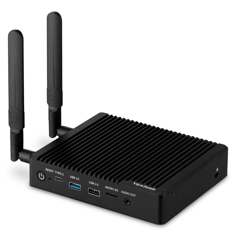 ViewSonic VBS200-A ViewBoard Smart AV Controller for Monitors, Projectors, and Displays Compatible with RS232C with vCast License, HDMI, USB, and Mini DP Inputs