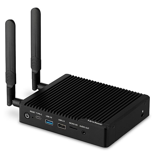 ViewSonic VBS200-A ViewBoard Smart AV Controller for Monitors, Projectors, and Displays Compatible with RS232C with vCast License, HDMI, USB, and Mini DP Inputs