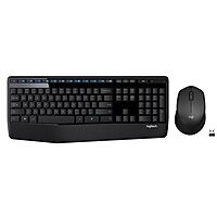 Logitech MK345 Wireless Keyboard and Mouse Combo with Palm Rest, 2.4 GHz USB Receiver, Compatible with PC, Laptop
