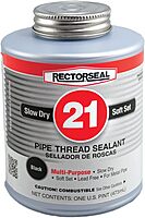 Rectorseal 28541 Pint Brush Top No.21 Black Jack Pipe Thread Sealant