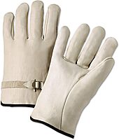 Anchor 4100L 4000 Series Leather Driver Gloves Natural Large 12 Pairs