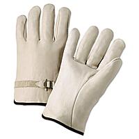 Anchor 4100L 4000 Series Leather Driver Gloves Natural Large 12 Pairs