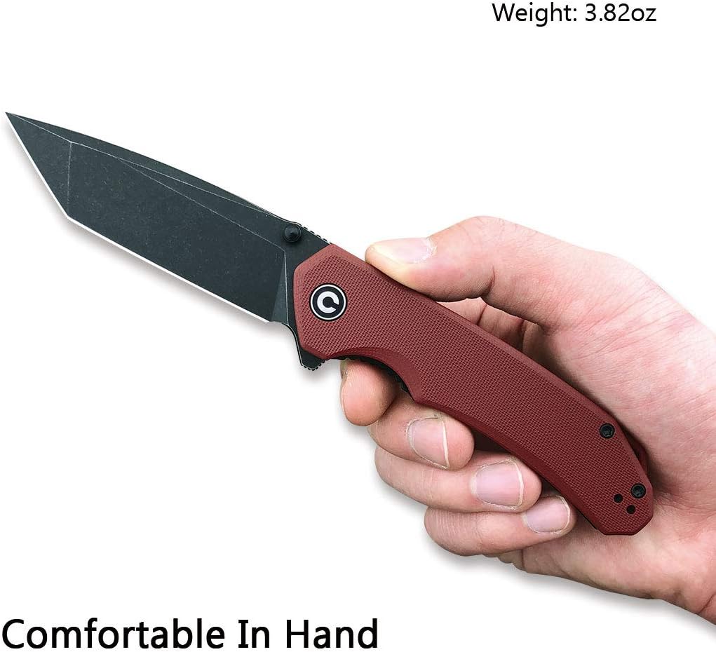 CIVIVI Brazen Folding Pocket Knife D2 Tanto Blade