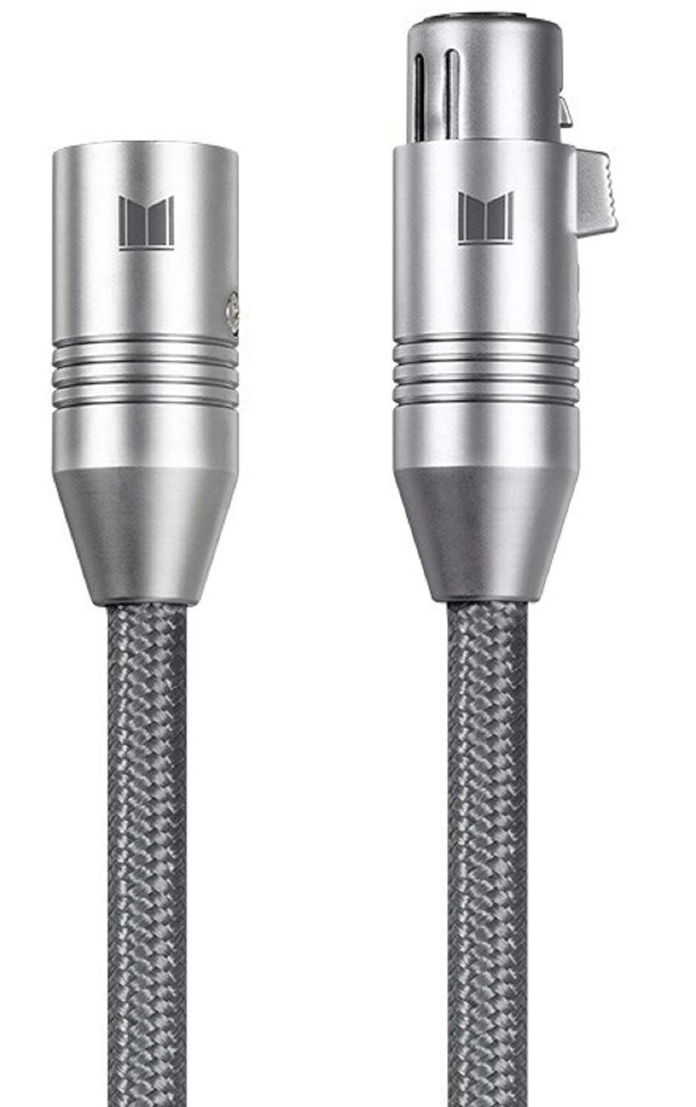 Monolith XLR Male to XLR Female Balanced Audio Cable - 1 Meter, With 24K Gold Plated Connectors, Oxygen Free Copper