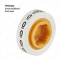 3M ScotchCode Wire Marker Tape Dispenser w/ Tape STD-0-9, Includes 1 each of 0-9 numbered rolls Wire Marker Tape Dispenser