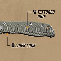 Gerber Gear Air Ranger Knife, Serrated Edge, Grey [45860] Serrated Edge-Grey