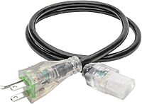 TRIPP LITE Hospital-Grade Computer Power Cord, NEMA 5-15P-HG to C13