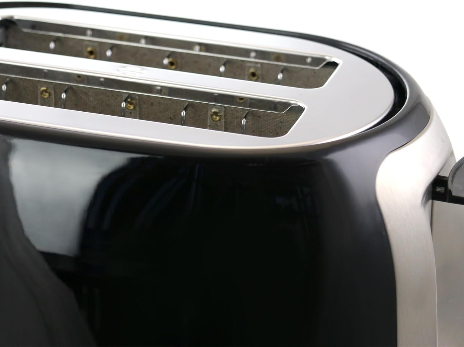 BETTER CHEF 2-Slice Wide-Slot Cool-Touch Toaster with Reheat & Defrost and Stainless-Steel Accents