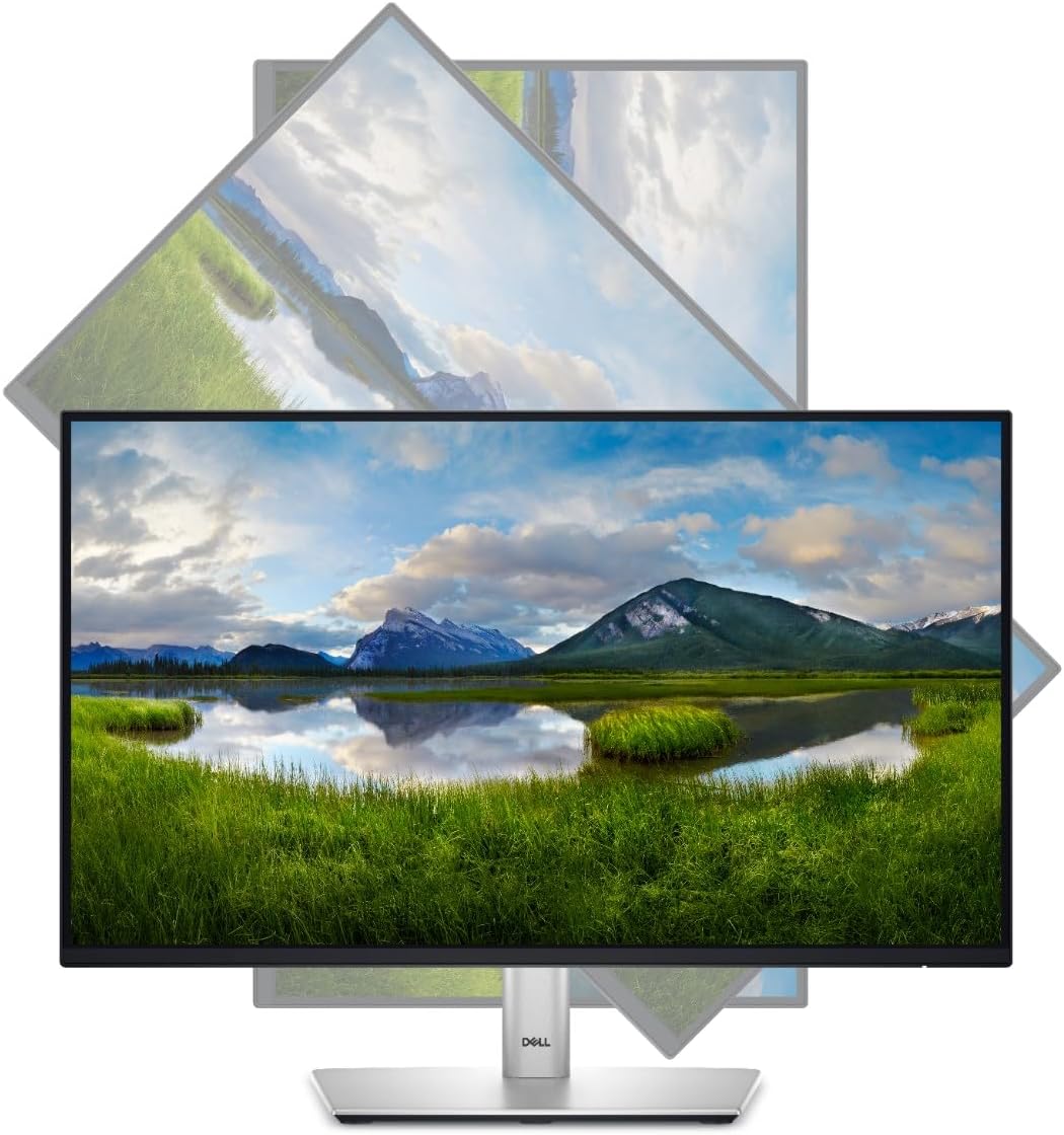 Dell P2425HE 24in Class Full HD LED Monitor - 16:9 - Black, Silver - 23.8in Viewable - In-plane Switching (IPS) Technology