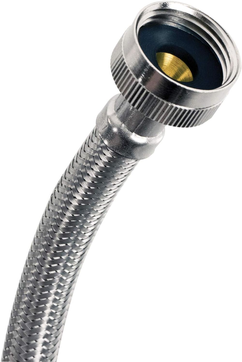 Certified Appliance Accessories Washing Machine Hose with 90 Degree Elbow (2 Pack), Hot and Cold Water Supply Lines, 4 Feet