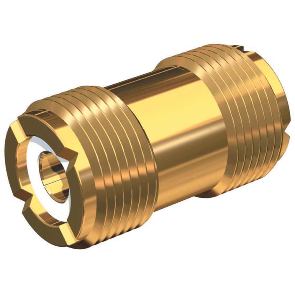 Shakespeare PL-258-G Barrel Connector for PL-259-Ended Cables, Golden