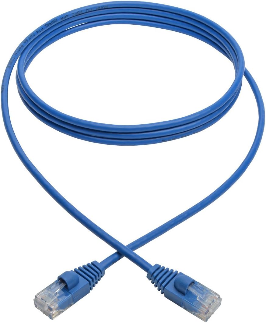 Tripp Lite Cat6a 10G Snagless Molded Slim UTP Network Patch Cable (RJ45 M/M)