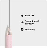 U Brands U-Eco Recycled Gel Click Pens, Set of 12, Pastel Speckle, Medium (0.7 mm) Point, Black Ink 12 Count (Pack of 1)