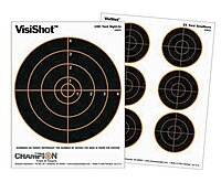 Champion VisiShot Bulls Target - Pack of 10, 8 Inch