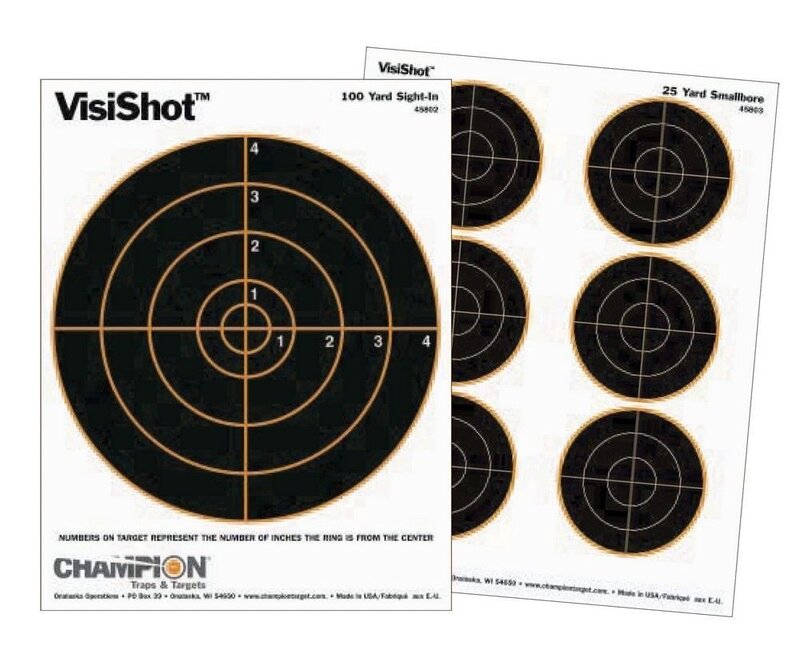 Champion VisiShot Bulls Target - Pack of 10, 8 Inch