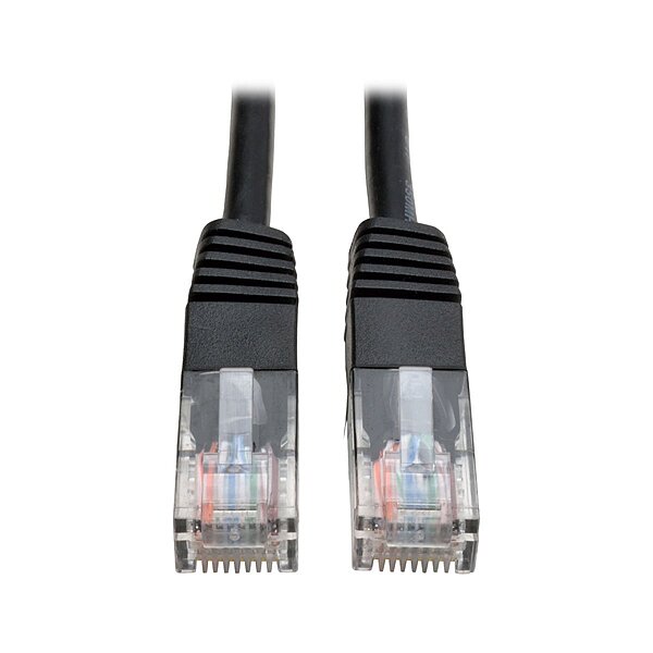Eaton Tripp Lite Cat5e 350MHz Molded Patch Cable (RJ45 M/M) - Black, 4-ft.(N002-004-BK)