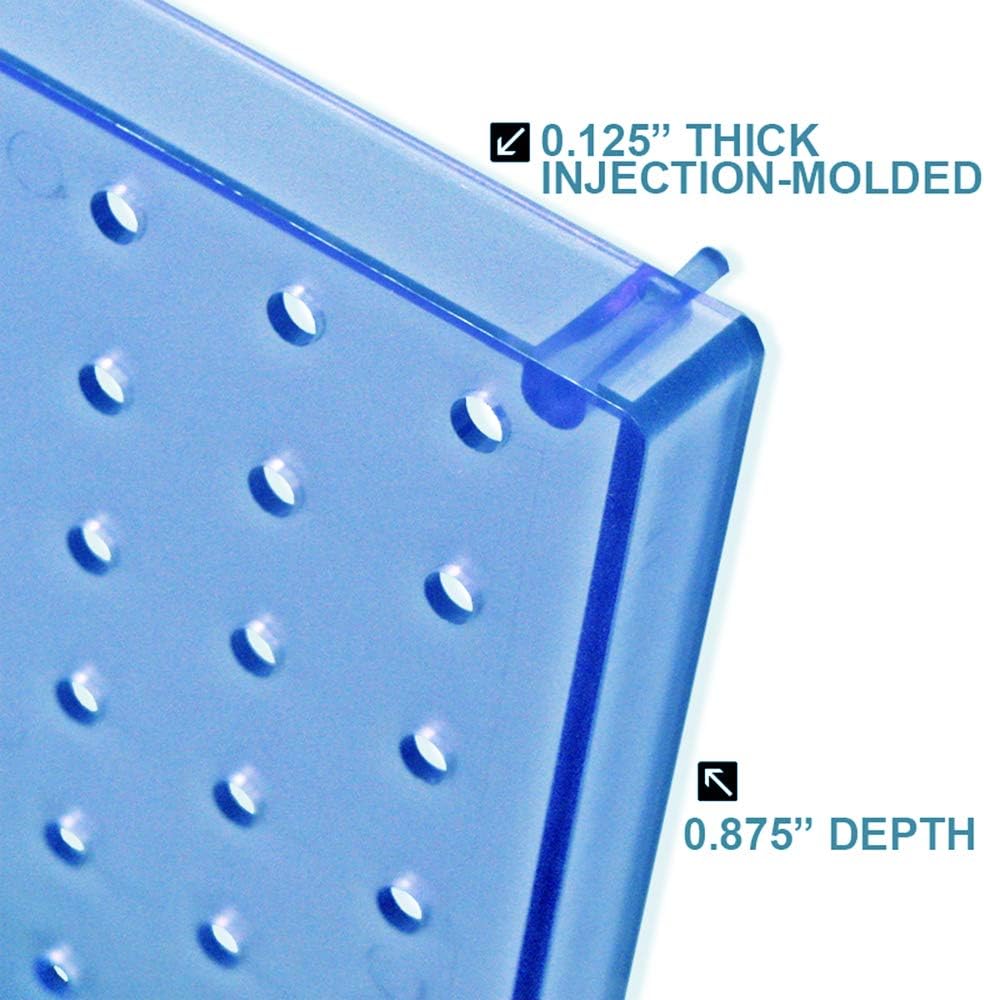 Azar Displays DIY Multi-Purpose 10-Piece Pegboard Wall Organizer Kit
