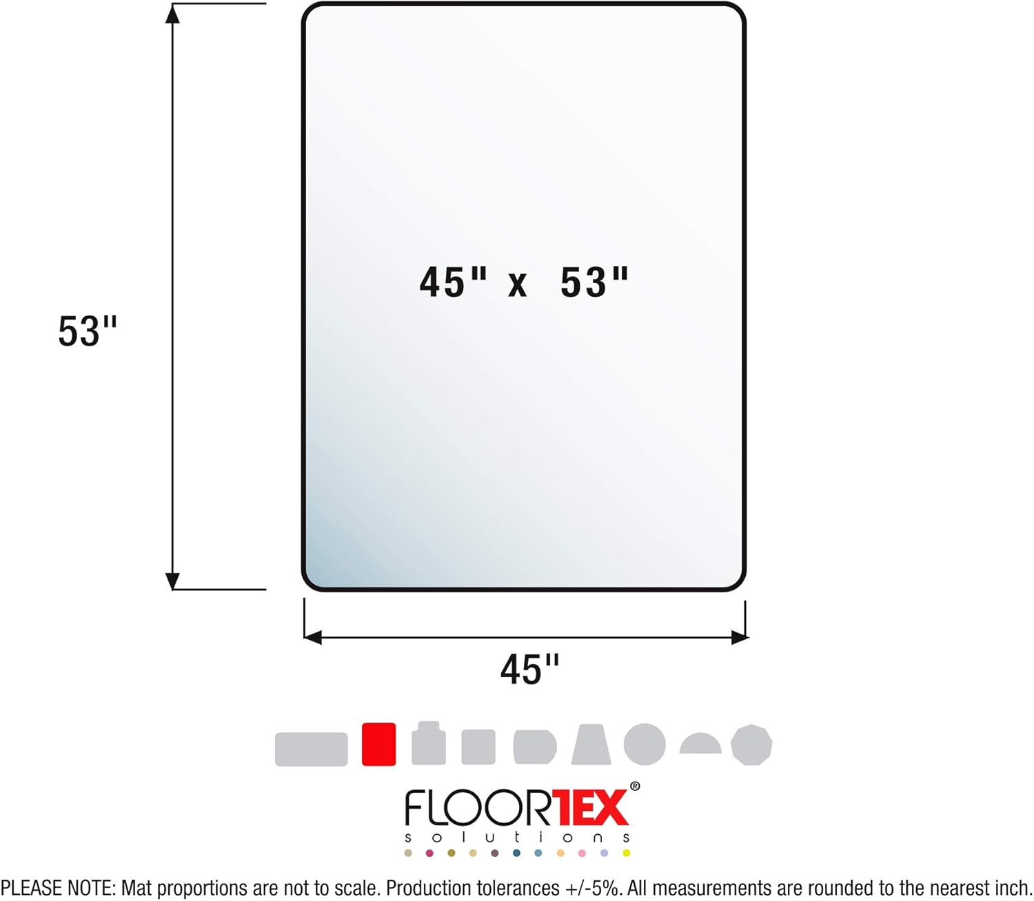 FLOORTEX Phthalate-Free Clear PVC Vinyl Chair Mat for Low-Pile Carpet