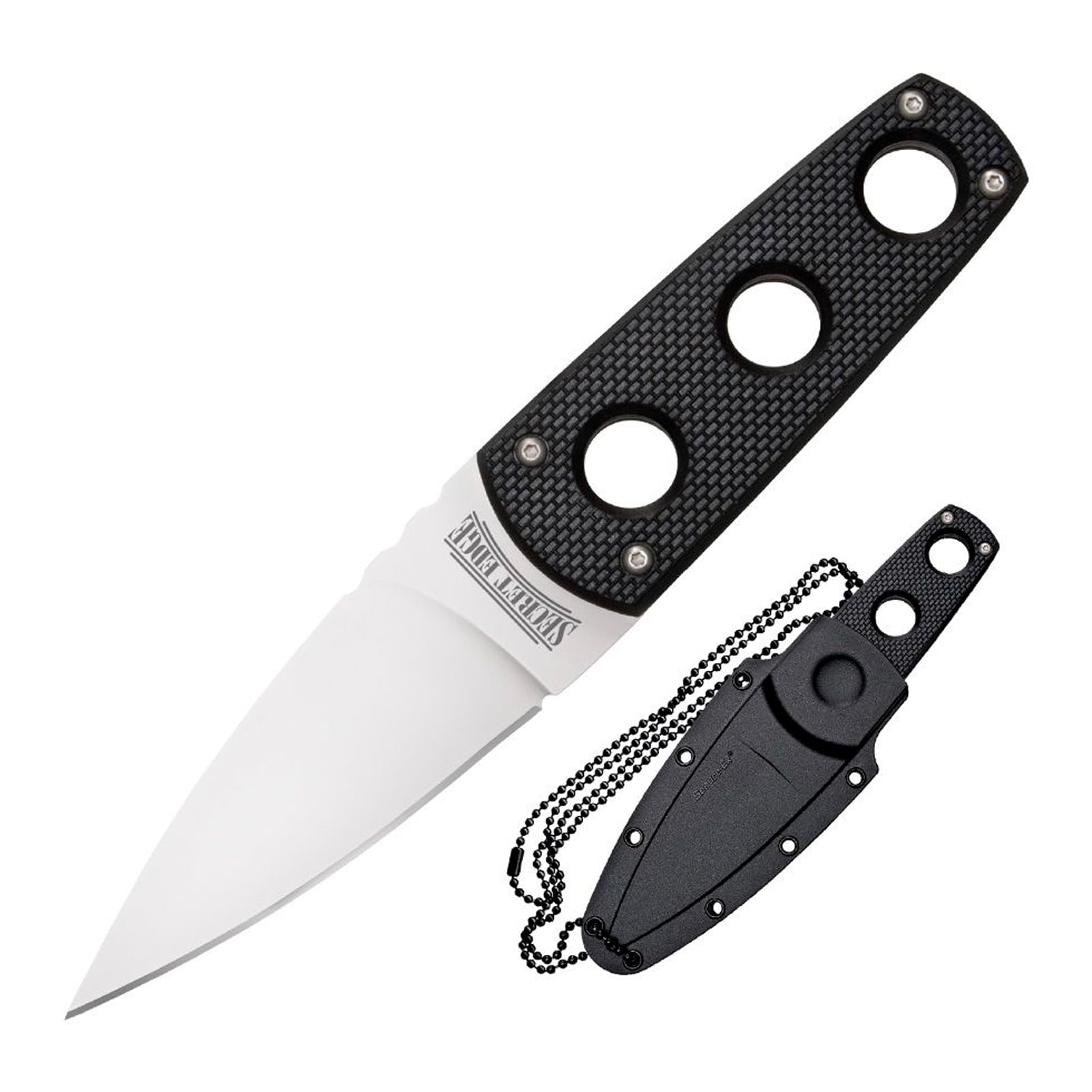 COLD STEEL Secret Edge Durable Lightweight Japanese AUS8A Steel Drop Point 3.5" Fixed Blade Tactical Outdoor Hunting