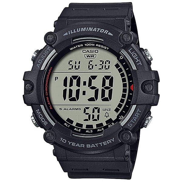 CASIO Illuminator AE1500WH Series Men's Digital Watch | 10-Year Battery, LED Backlight, 100m Water Resistance