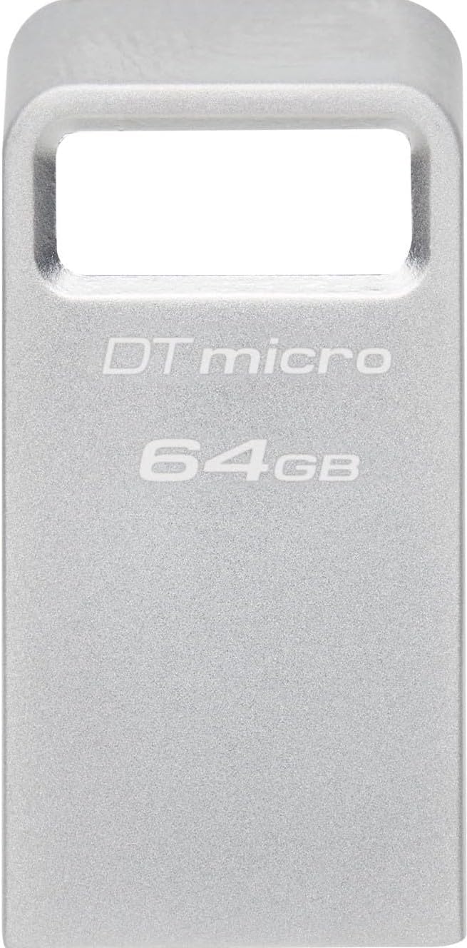 KINGSTON DataTraveler Micro USB Flash Drive | Ultra-Small Premium Metal | USB 3.2 Gen 1