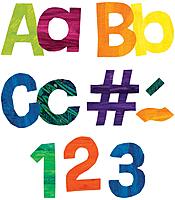 World of Eric Carle 219 Colorful Bulletin Board Letters for Classroom, Eric Carle Numbers & Letters Bulletin Board Cutouts