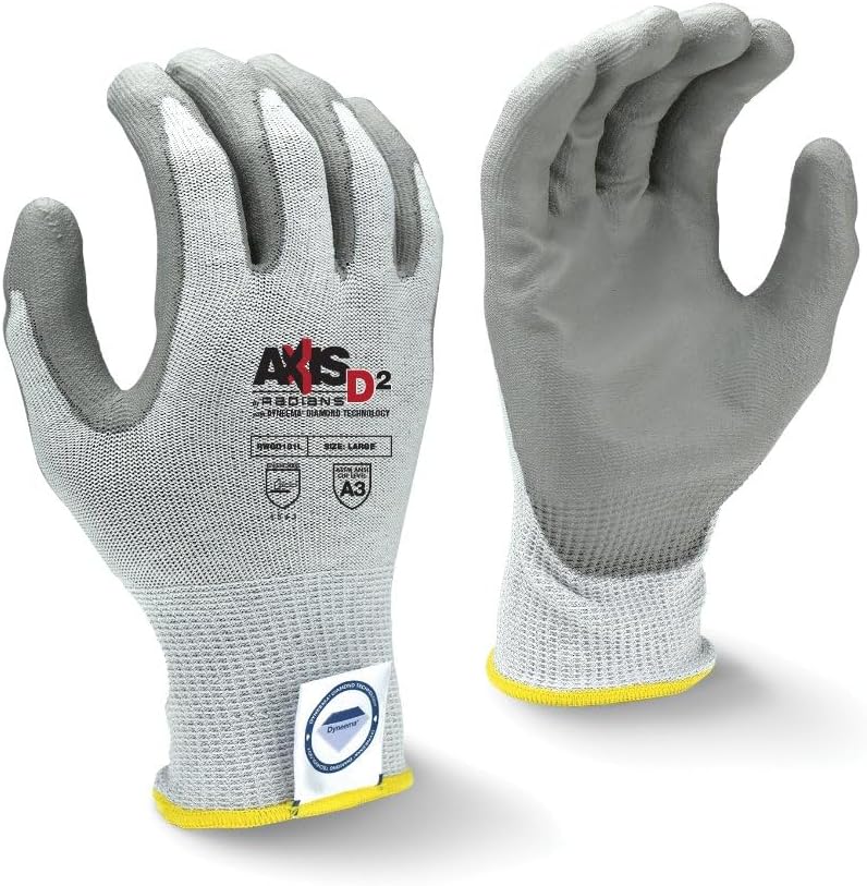 AXIS D2 DYNEEMA CUT 3 GLOVE LARGE - Radians RWGD101L Industrial Safety Gloves