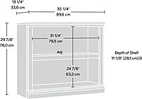Sauder Select 2-Shelf Engineered Wood Bookcase