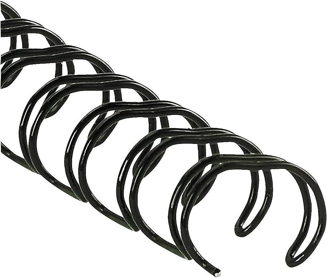 Fellowes Double-Loop Wire Binding Combs, 0.3in x 11in x 0.3in, Black, Pack Of 25