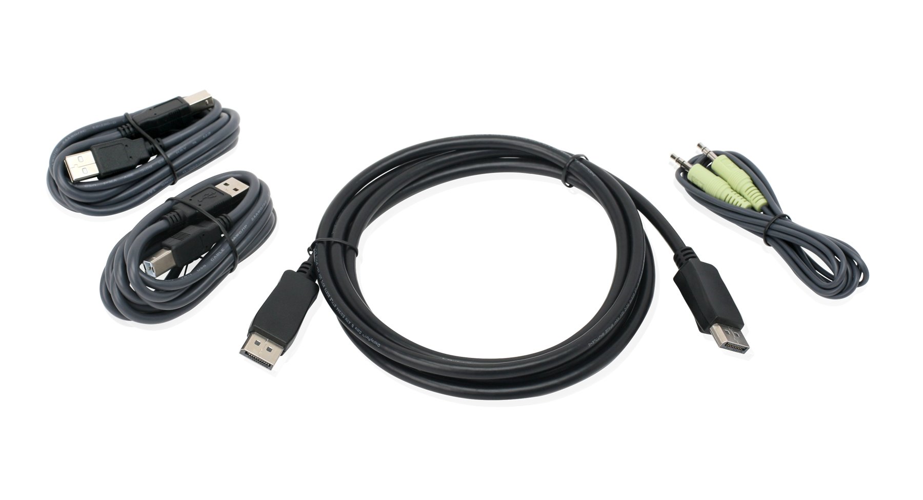 IOGEAR DisplayPort USB KVM Cable Kit with Audio (TAA), 6-Foot