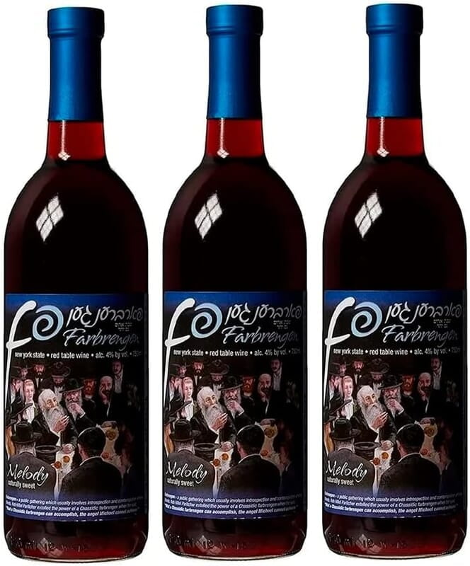 Vino Tinto Dulce Kosher Farbrengen Melody 4% (Pack de 3)