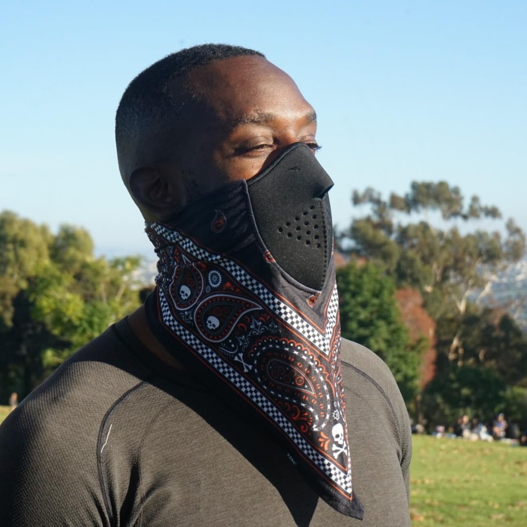 ZANHEADGEAR Neodanna Neoprene Face Mask with Cotton Bandanna