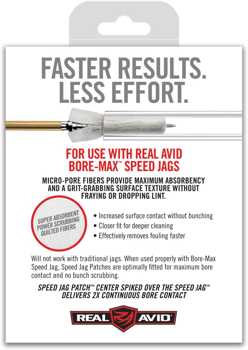 REAL AVID Bore-Max Speed Jag & Speed Patches Gun Cleaning Supplies