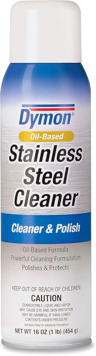 Dymon 20920 Stainless Steel Cleaner, 16oz, Aerosol, 12/Carton